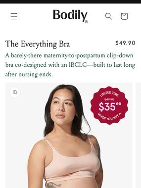 Bodily The Everything Bra in clay